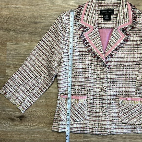 ROBERT LOUIS Pink Fringed Blazer - Picture 5 of 7